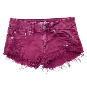 American Eagle Womens Jean shorts distressed size4